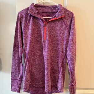 Women's Purple Quarter-Zip Sweater